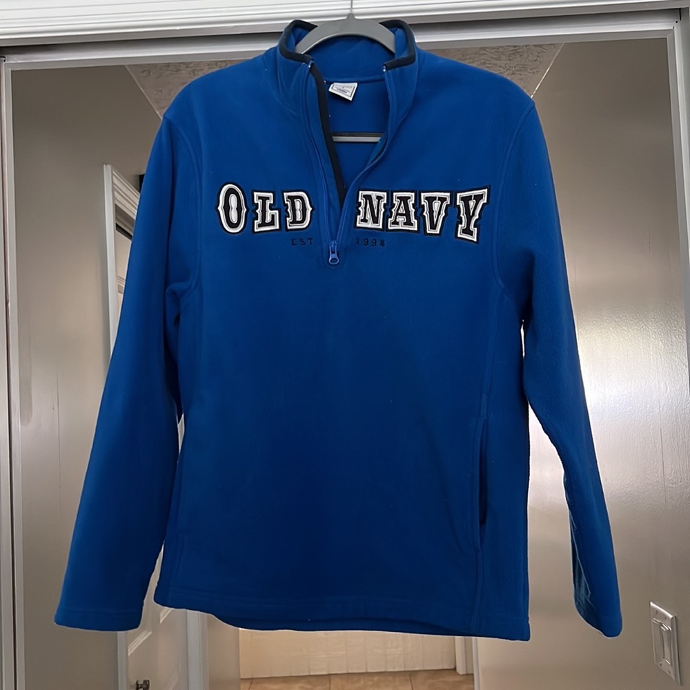 Old Navy Quarter zip soft Fleece Jacket Adult Small Vintage - Picture 5 of 6